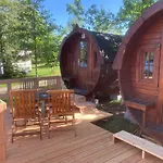 Campingfass Mit Panoramaterrasse Parque de Campismo Langenbernsdorf