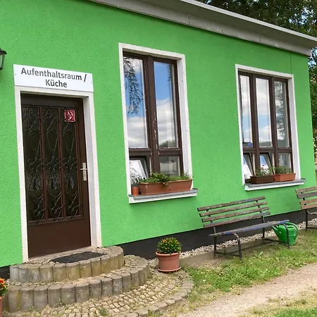 Campingfass Mit Panoramaterrasse Campsite Langenbernsdorf