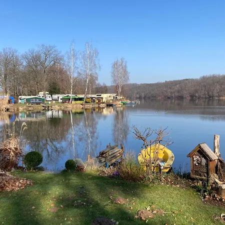 Campingfass Mit Panoramaterrasse Campsite Langenbernsdorf