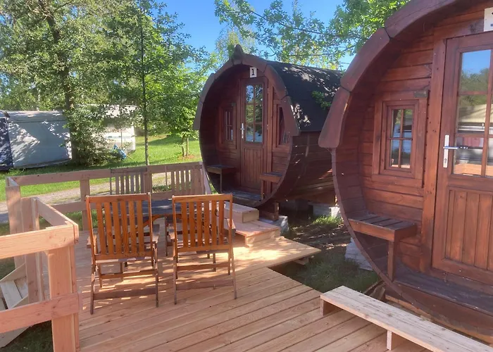 Campingfass Mit Panoramaterrasse Kemp Langenbernsdorf